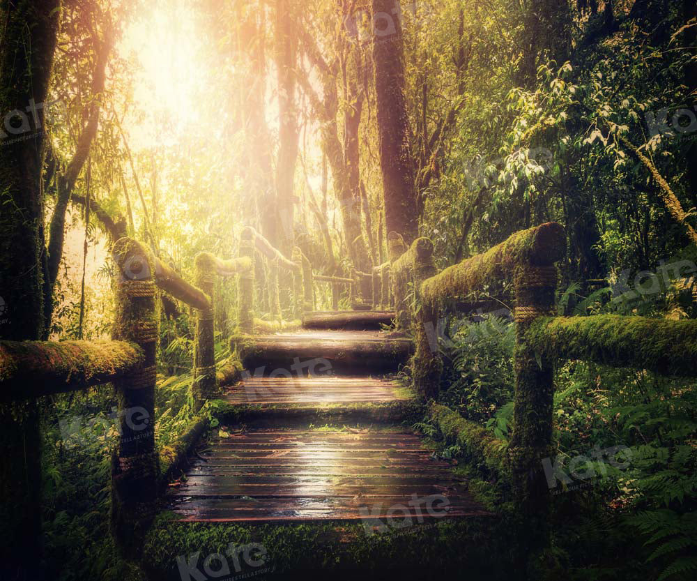 Kate Forest Backdrop Sunshine Green Plants Designed by Chain Photography - Kate Backdrop AU