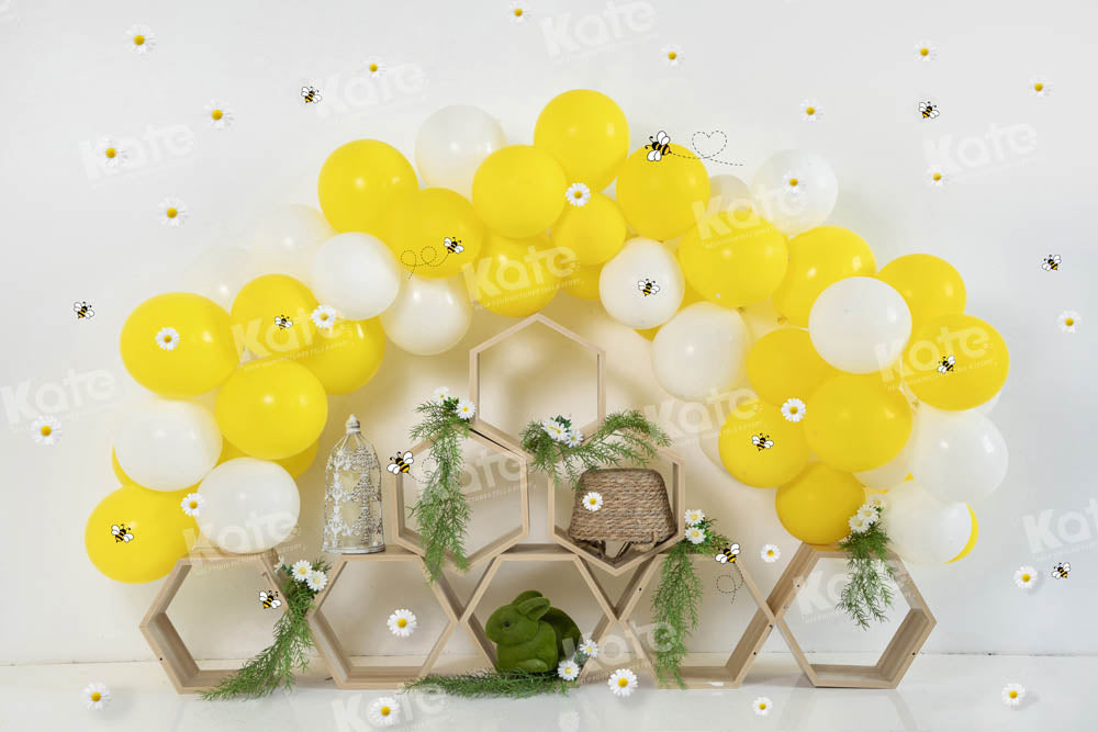 Kate Spring Easter Bee Backdrop Designed by Emetselch - Kate Backdrop AU