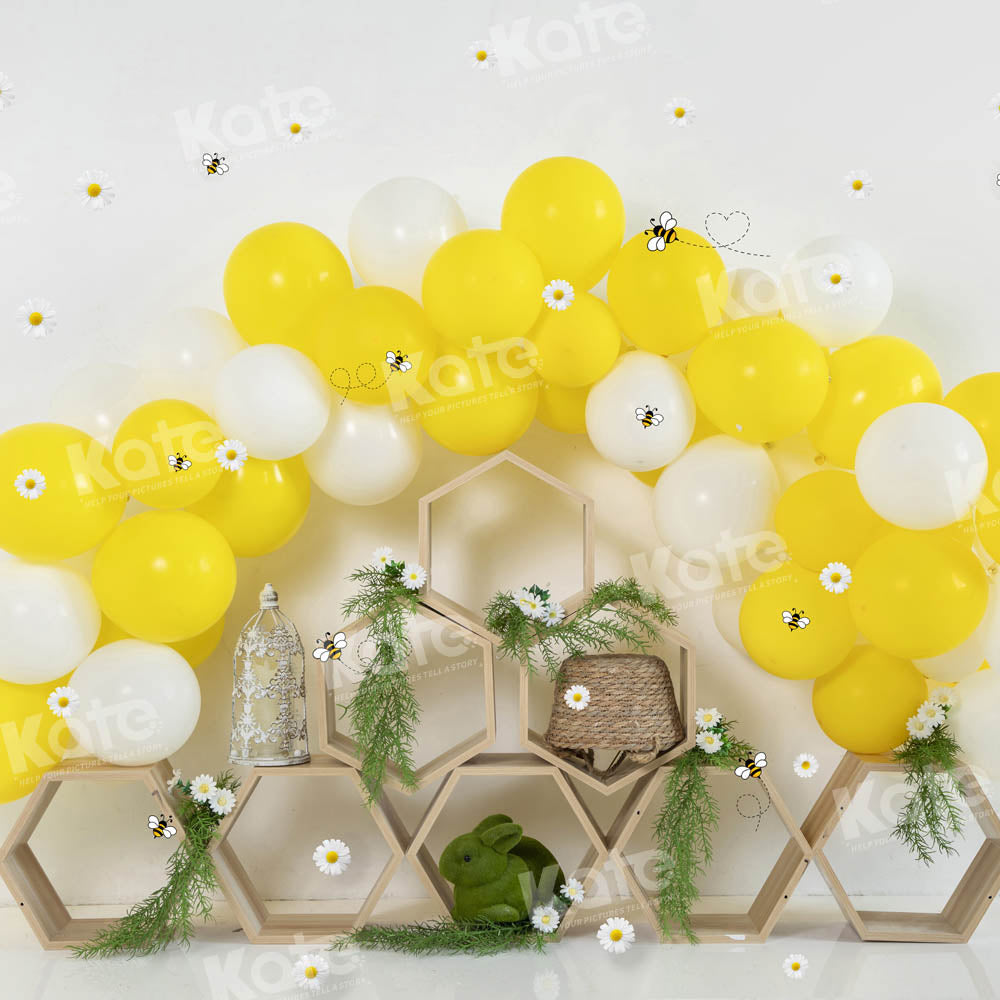 Kate Spring Easter Bee Backdrop Designed by Emetselch - Kate Backdrop AU