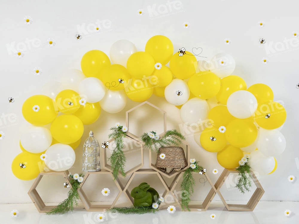 Kate Spring Easter Bee Backdrop Designed by Emetselch - Kate Backdrop AU