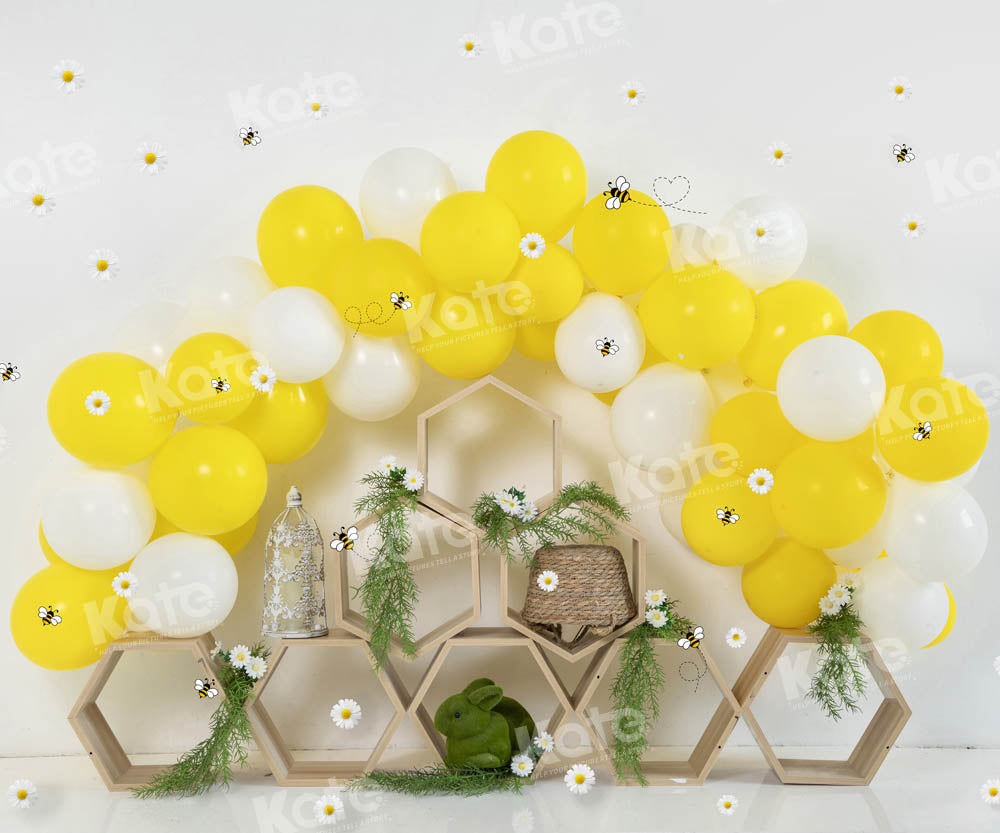 Kate Spring Easter Bee Backdrop Designed by Emetselch - Kate Backdrop AU