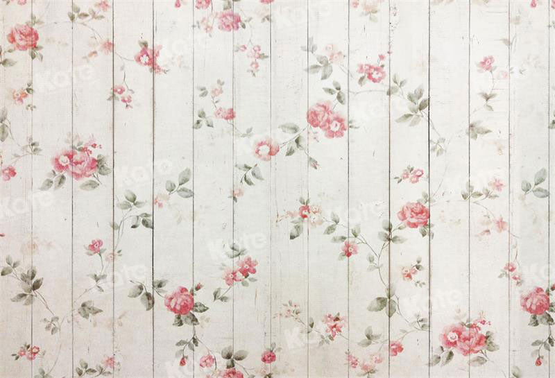 Kate Floral Painted Wood Backdrop for Photography - Kate Backdrop AU