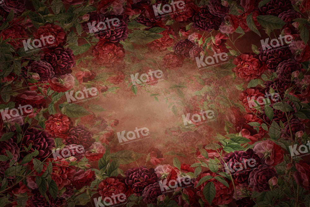 Kate Dark Red Rose Fine Art Backdrop Designed by Chain Photography - Kate Backdrop AU