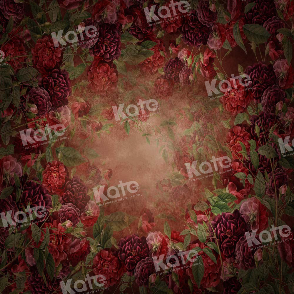 Kate Dark Red Rose Fine Art Backdrop Designed by Chain Photography - Kate Backdrop AU