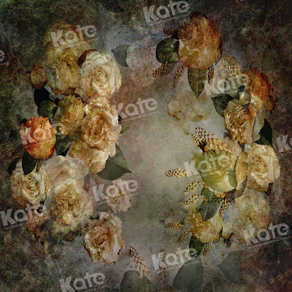 Kate Retro Floral Fine Art Backdrop Designed by Chain Photography - Kate Backdrop AU