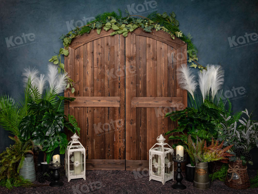 Kate Spring Wood Door Backdrop Designed by Emetselch - Kate Backdrop AU