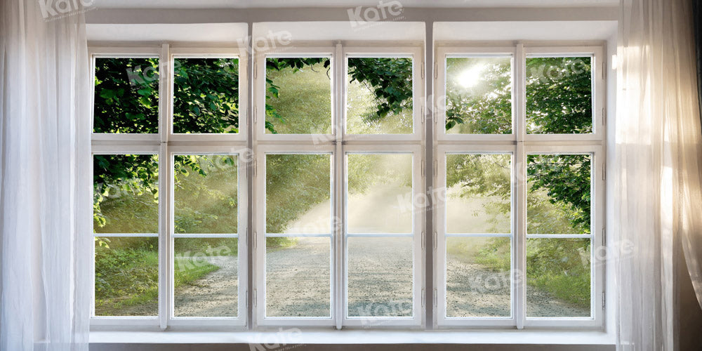 Kate Spring Window Green Backdrop Designed by Chain Photography - Kate Backdrop AU