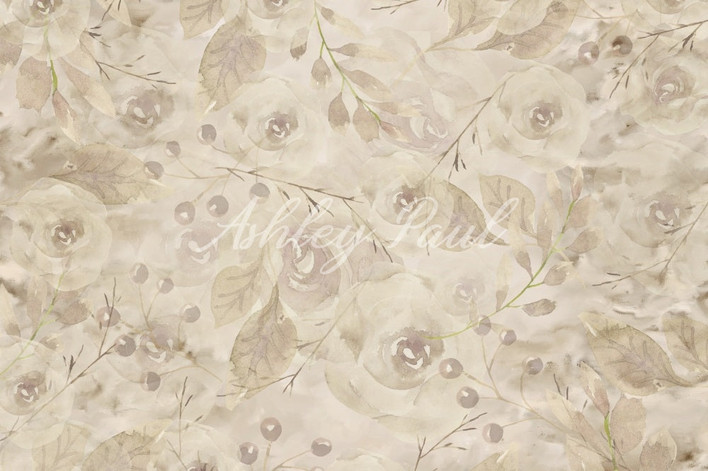 Kate Retro Floral Backdrop Designed by Ashley Paul - Kate Backdrop AU