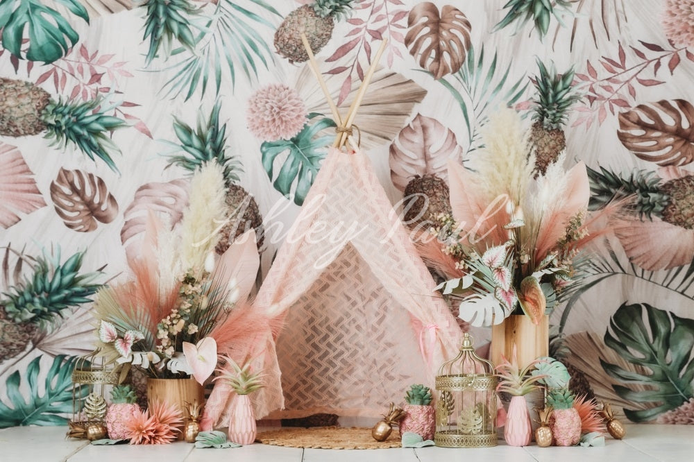 Kate Floral Tent Backdrop Designed by Ashley Paul - Kate Backdrop AU