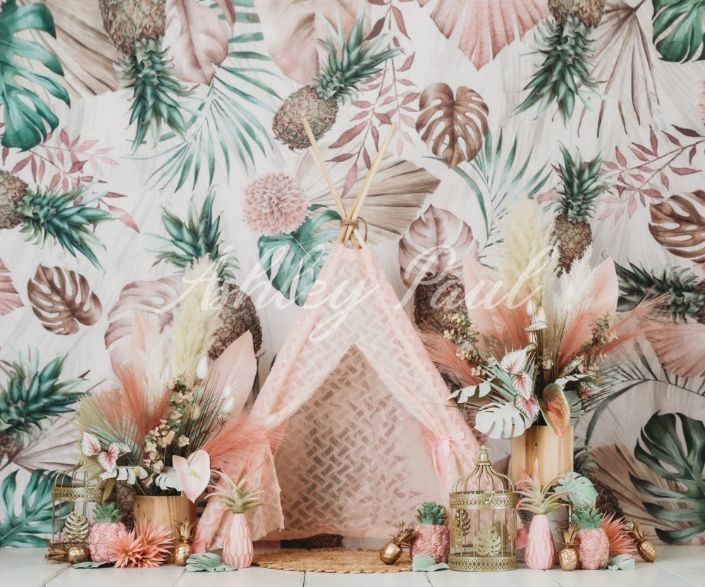 Kate Floral Tent Backdrop Designed by Ashley Paul - Kate Backdrop AU