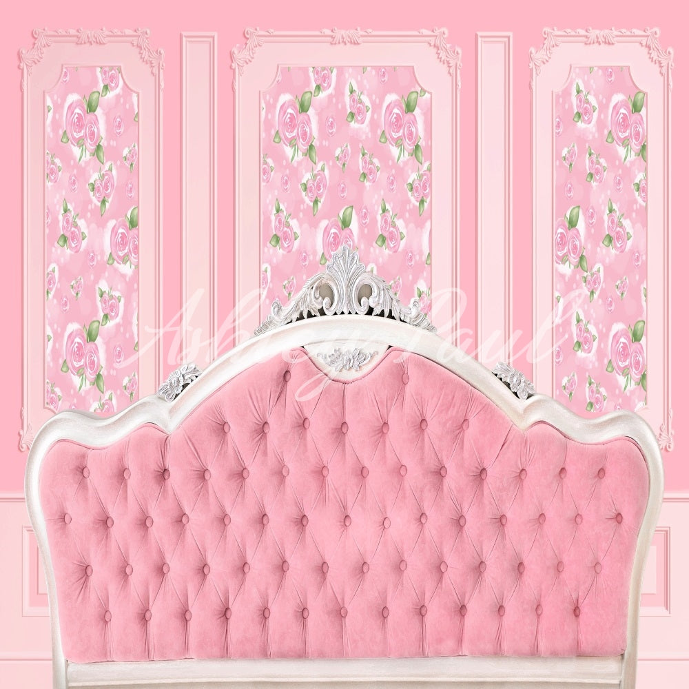 Kate Pink Headboard Boudoir Backdrop Designed by Ashley Paul - Kate Backdrop AU