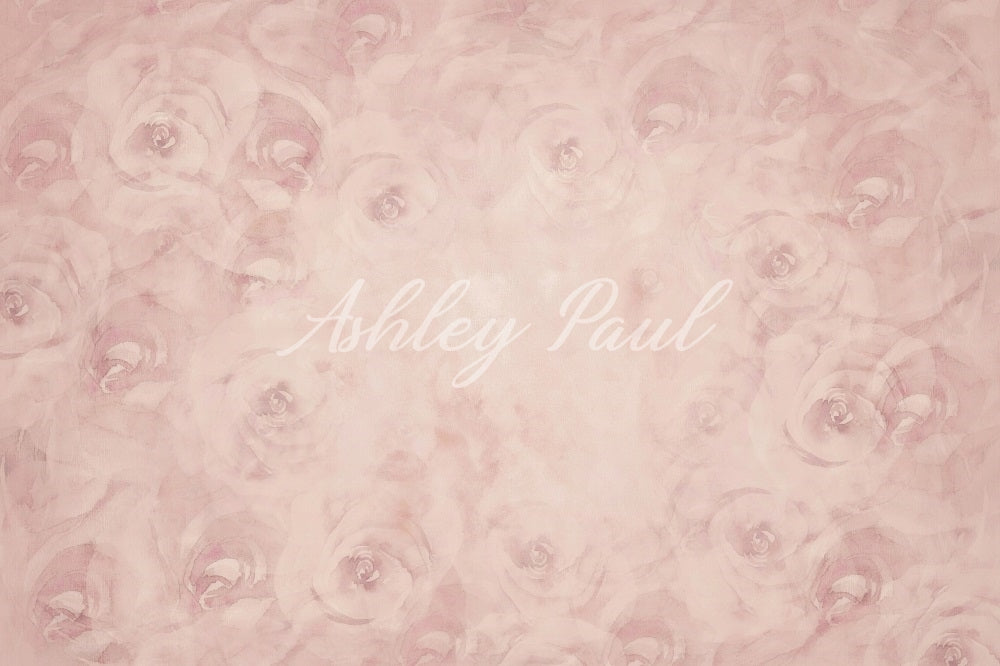 Kate Blushfloral Backdrop Designed by Ashley Paul - Kate Backdrop AU