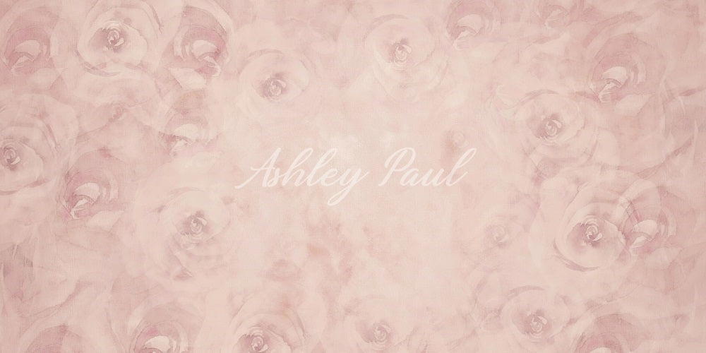 Kate Blushfloral Backdrop Designed by Ashley Paul - Kate Backdrop AU