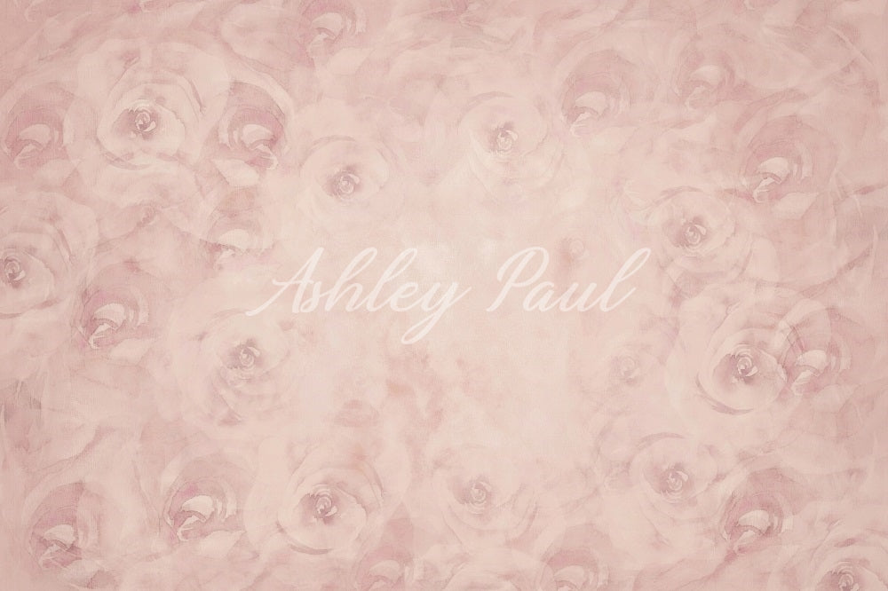 Kate Blushfloral Backdrop Designed by Ashley Paul - Kate Backdrop AU