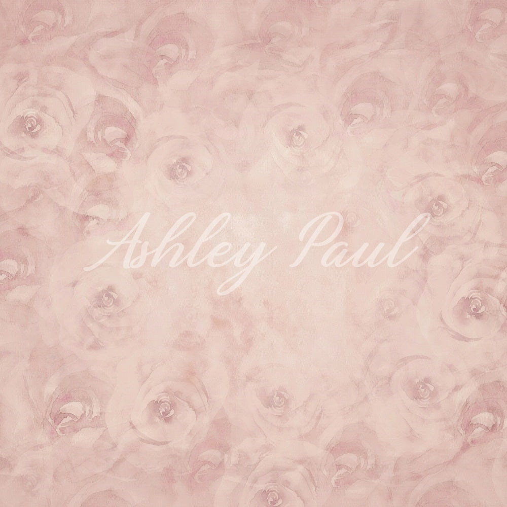 Kate Blushfloral Backdrop Designed by Ashley Paul - Kate Backdrop AU