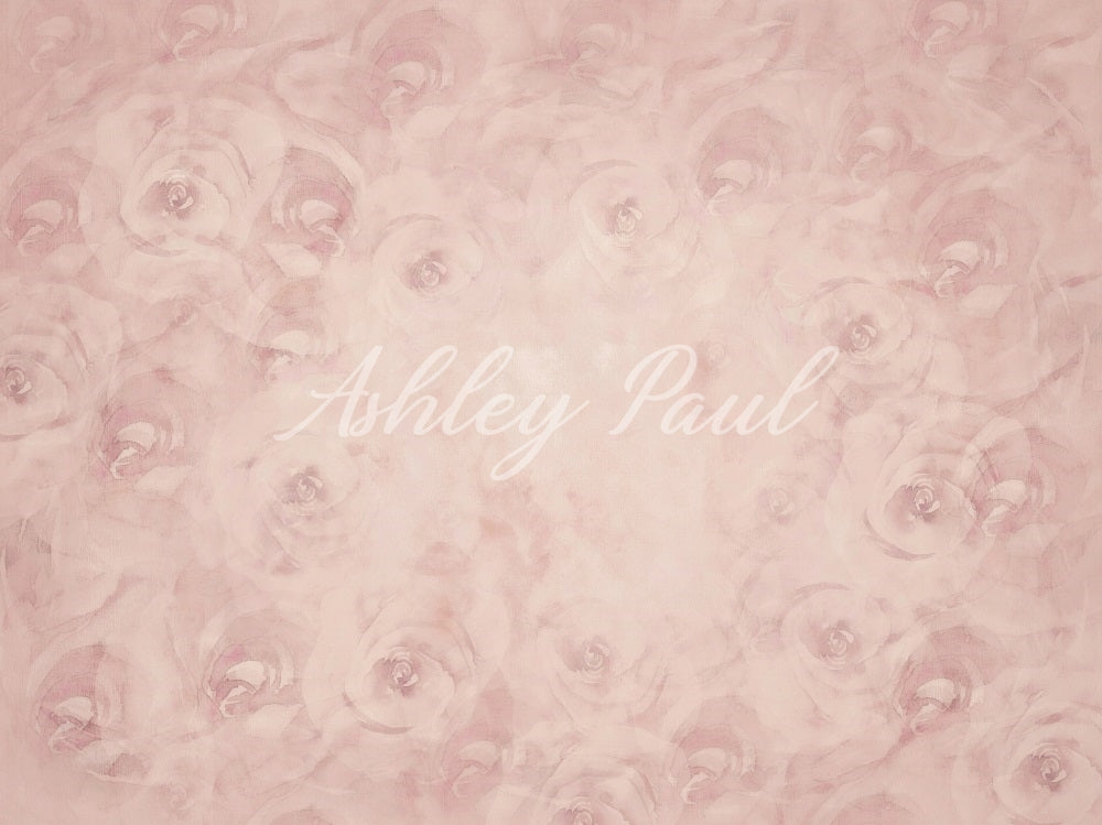 Kate Blushfloral Backdrop Designed by Ashley Paul - Kate Backdrop AU