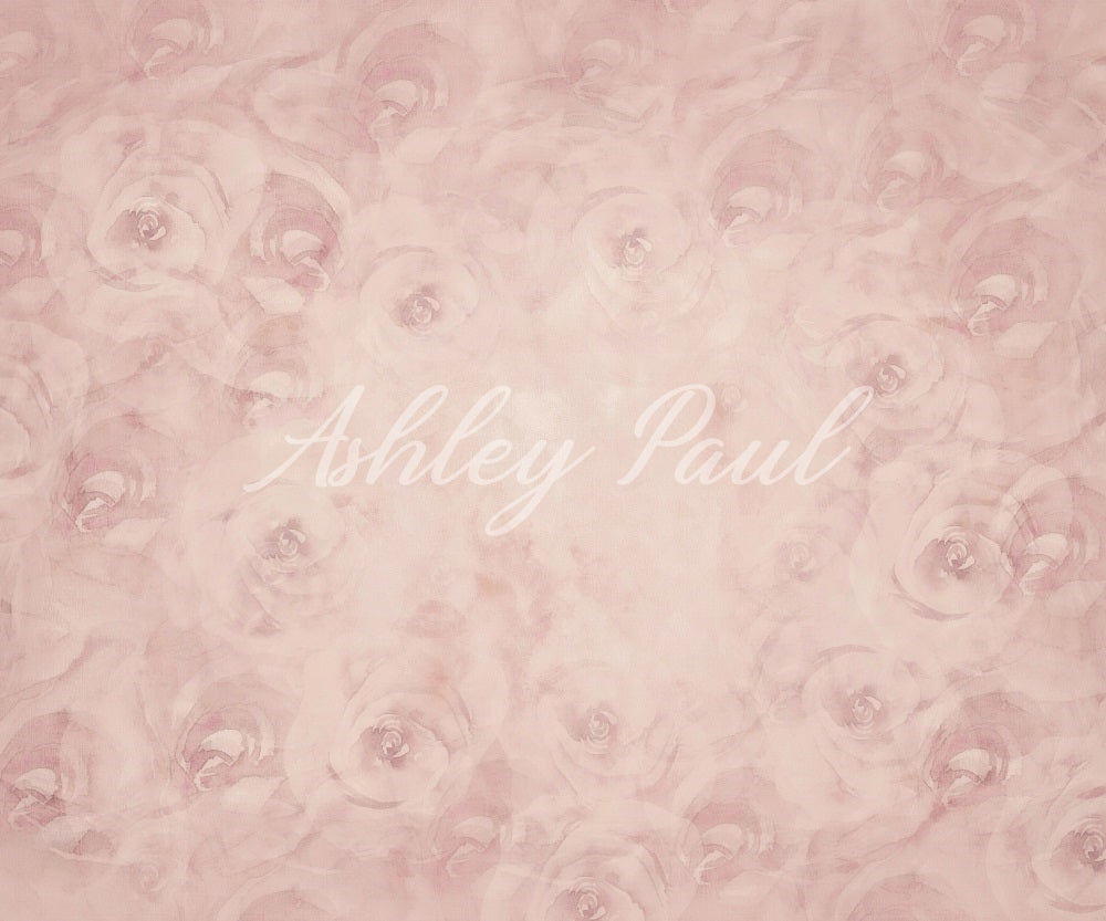 Kate Blushfloral Backdrop Designed by Ashley Paul - Kate Backdrop AU