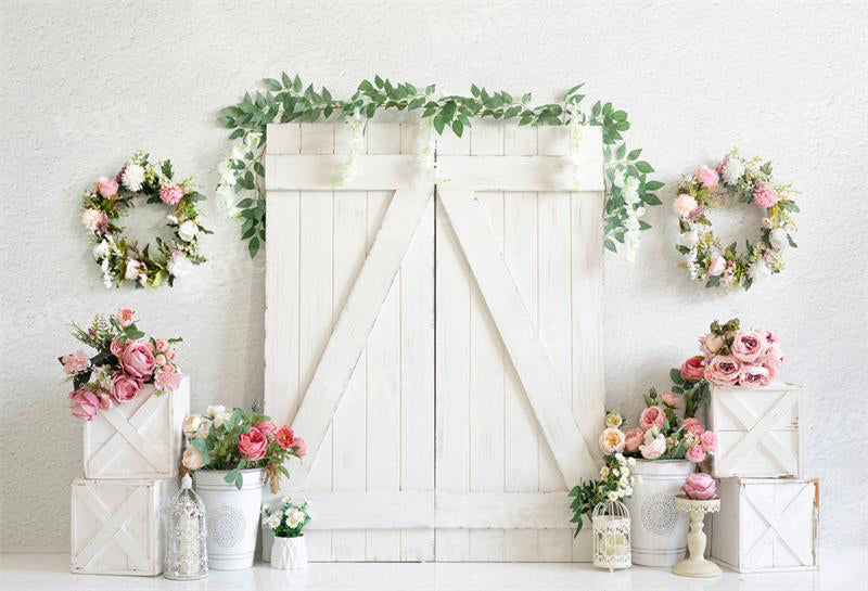 Kate Spring Flower Wood Elegant Backdrop for Photography - Kate Backdrop AU