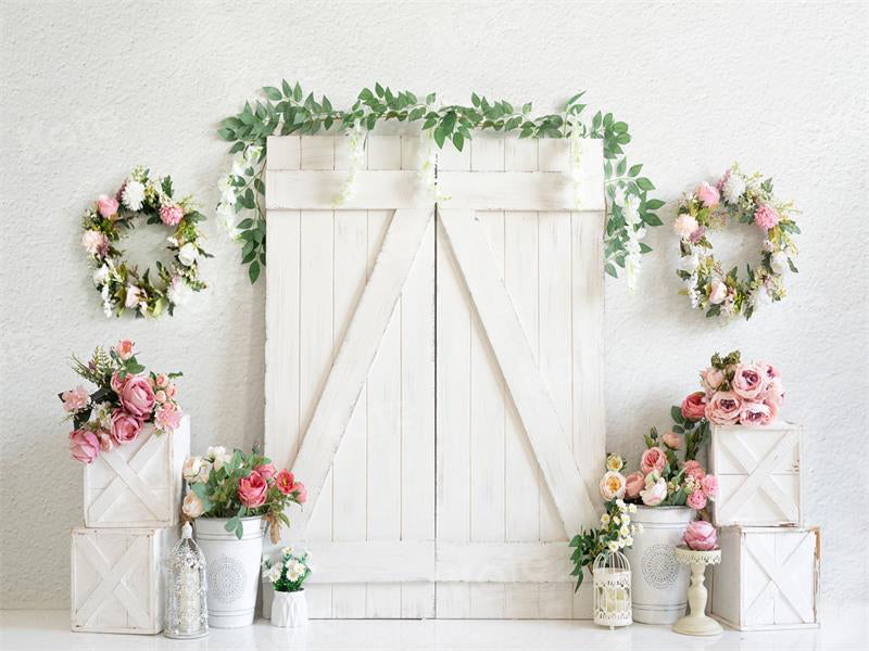 Kate Spring Flower Wood Elegant Backdrop for Photography - Kate Backdrop AU