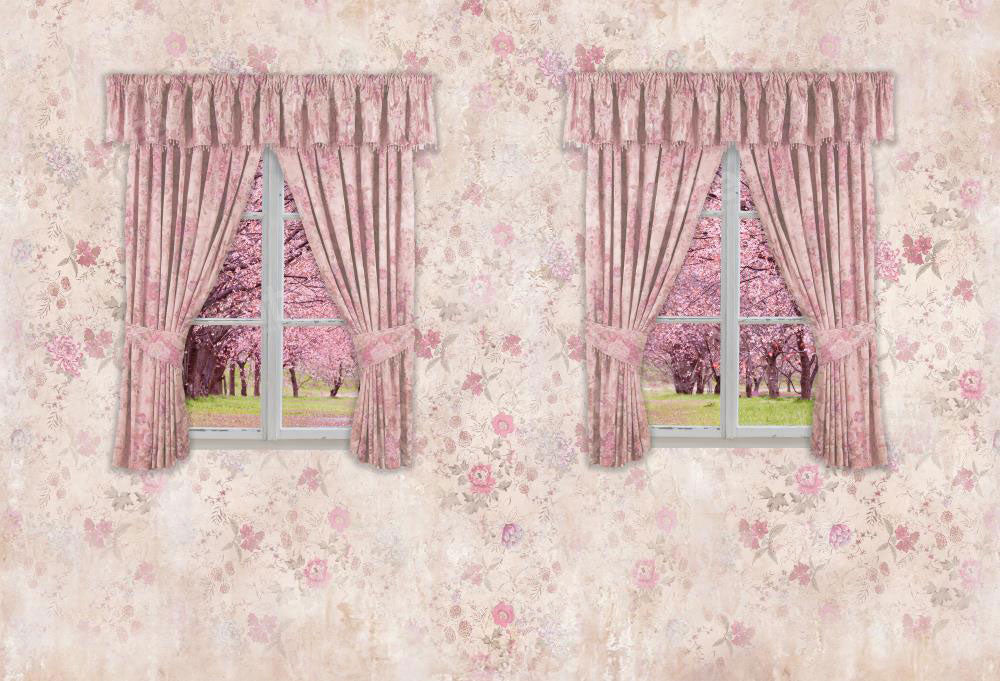 Kate Spring Window Pink Room Backdrop for Photography - Kate Backdrop AU