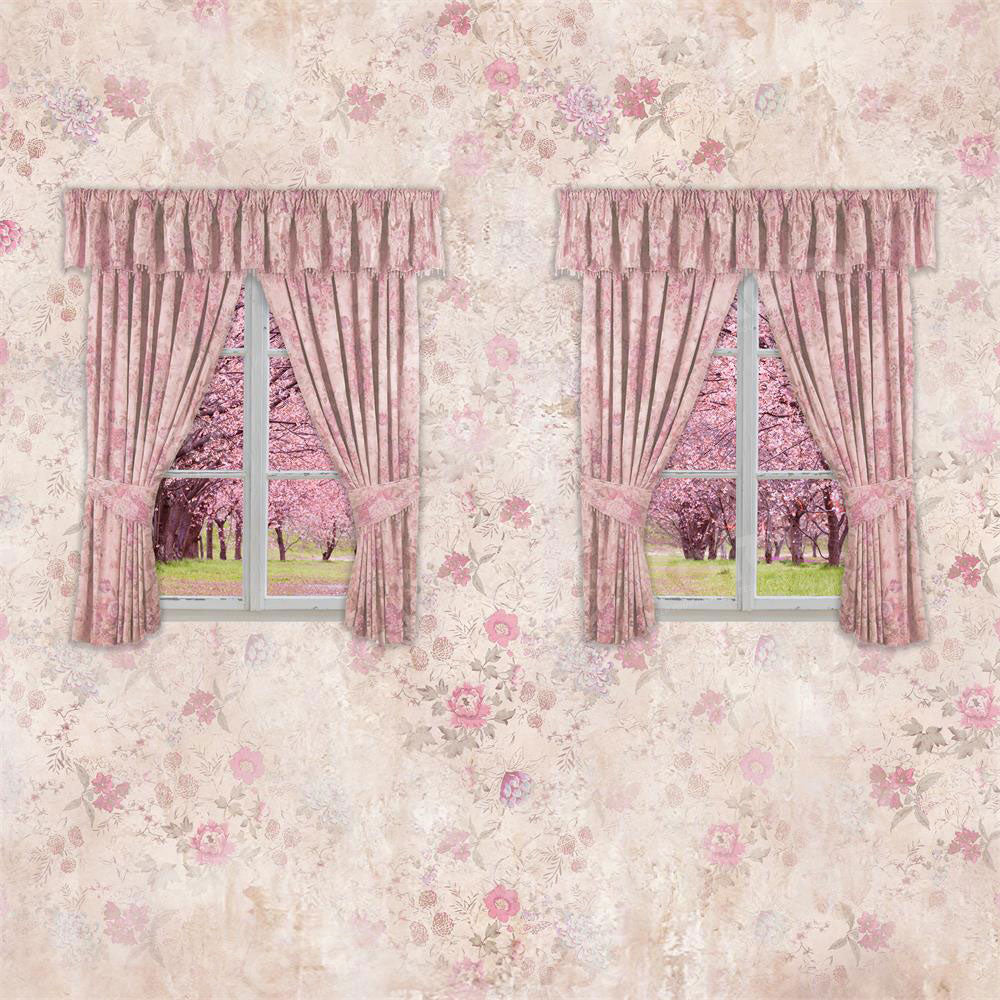 Kate Spring Window Pink Room Backdrop for Photography - Kate Backdrop AU