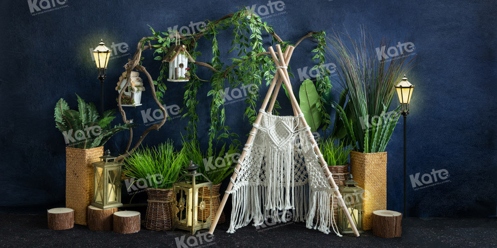 Kate Spring Boho Camping Tent Backdrop Designed by Emetselch - Kate Backdrop AU