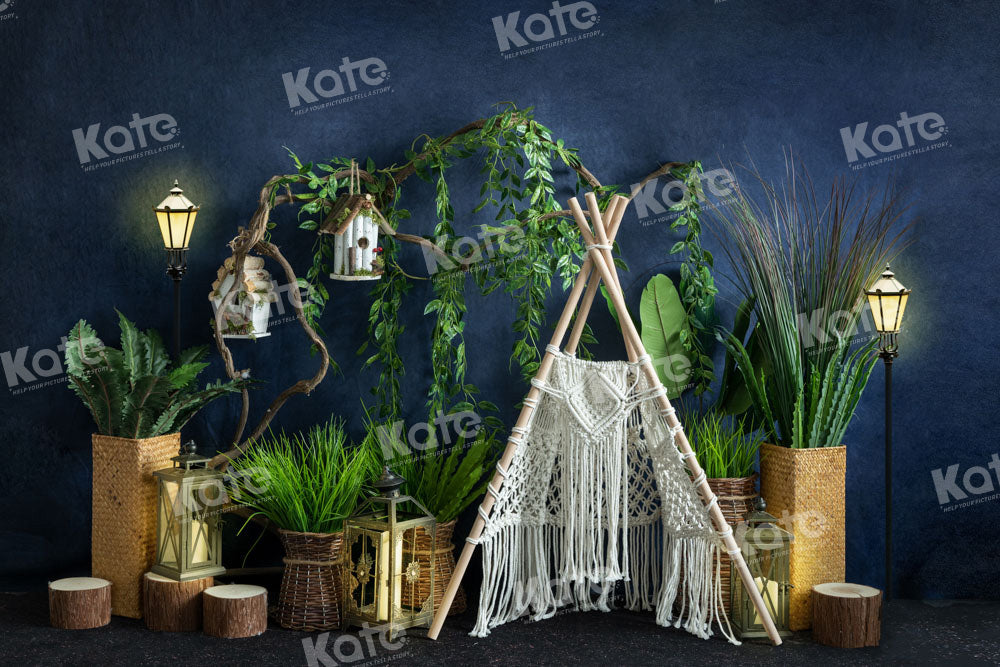 Kate Spring Boho Camping Tent Backdrop Designed by Emetselch - Kate Backdrop AU