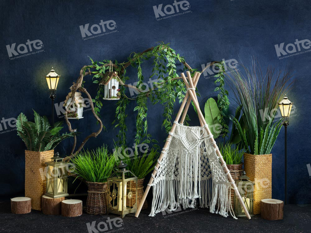 Kate Spring Boho Camping Tent Backdrop Designed by Emetselch - Kate Backdrop AU