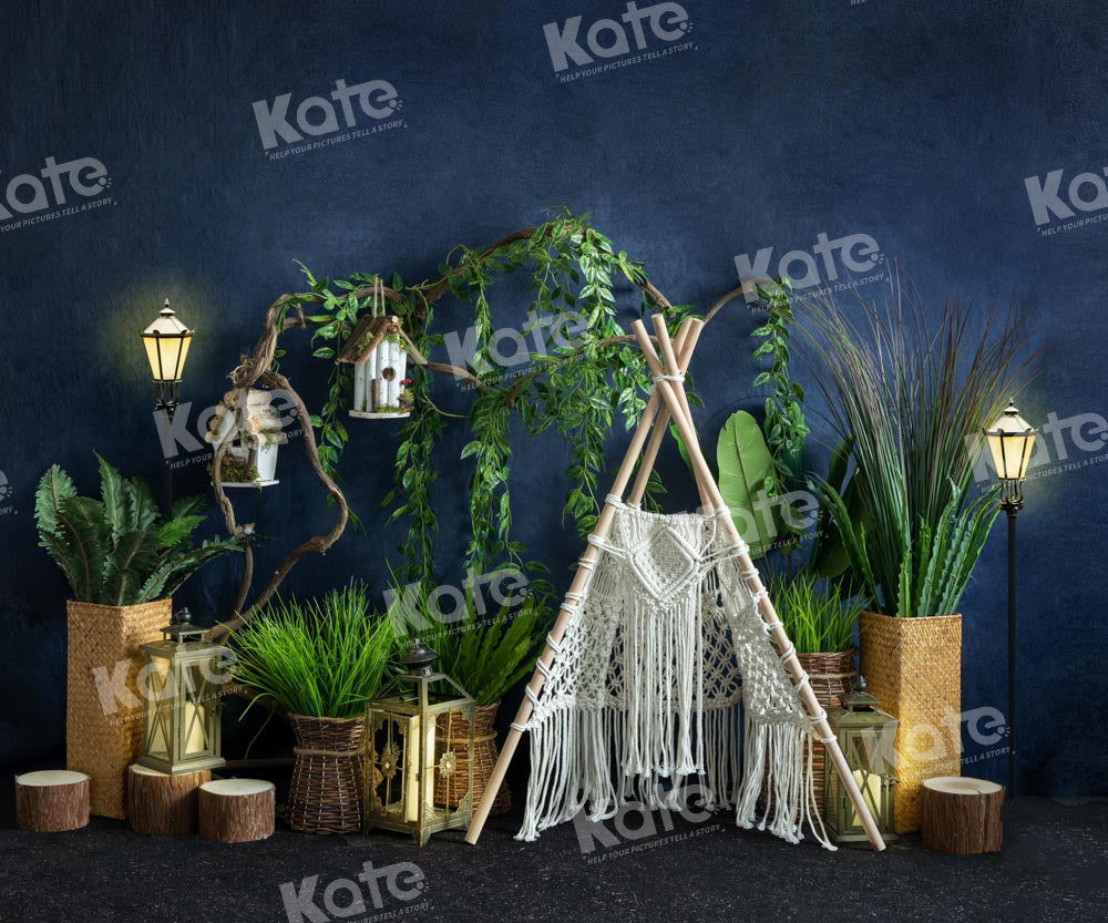 Kate Spring Boho Camping Tent Backdrop Designed by Emetselch - Kate Backdrop AU