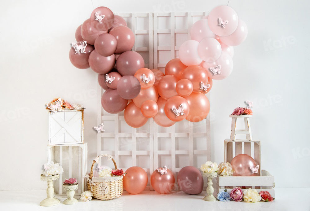 Kate Spring Boho Swag Balloon Backdrop for Photography - Kate Backdrop AU
