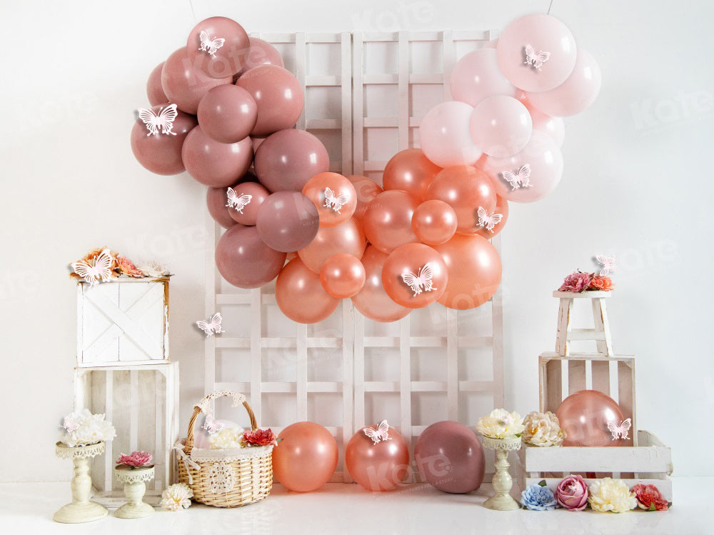 Kate Spring Boho Swag Balloon Backdrop for Photography - Kate Backdrop AU