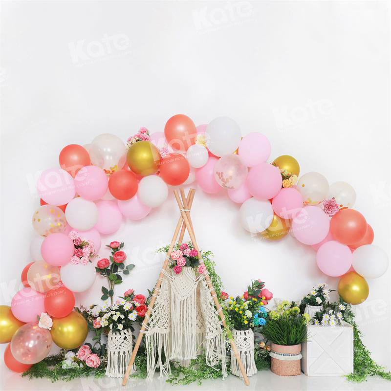 Kate Spring Backdrop Floral Balloon Tent for Photography - Kate Backdrop AU