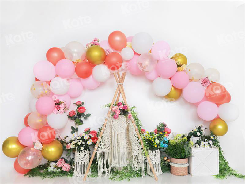 Kate Spring Backdrop Floral Balloon Tent for Photography - Kate Backdrop AU