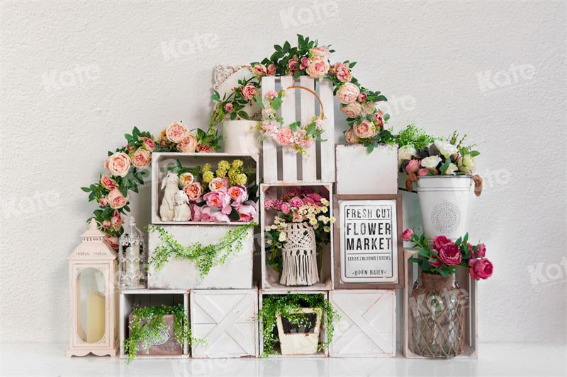 Kate Spring Flower Market Backdrop for Photography - Kate Backdrop AU