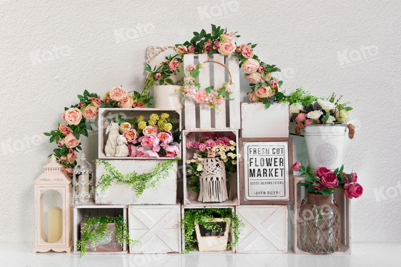 Kate Spring Flower Market Backdrop for Photography - Kate Backdrop AU