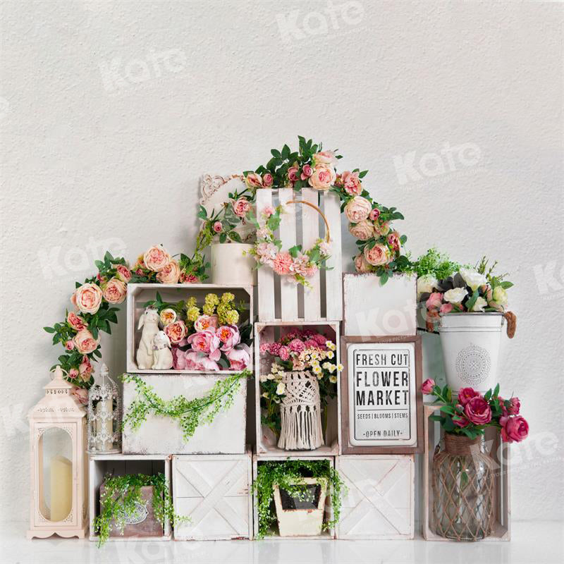 Kate Spring Flower Market Backdrop for Photography - Kate Backdrop AU