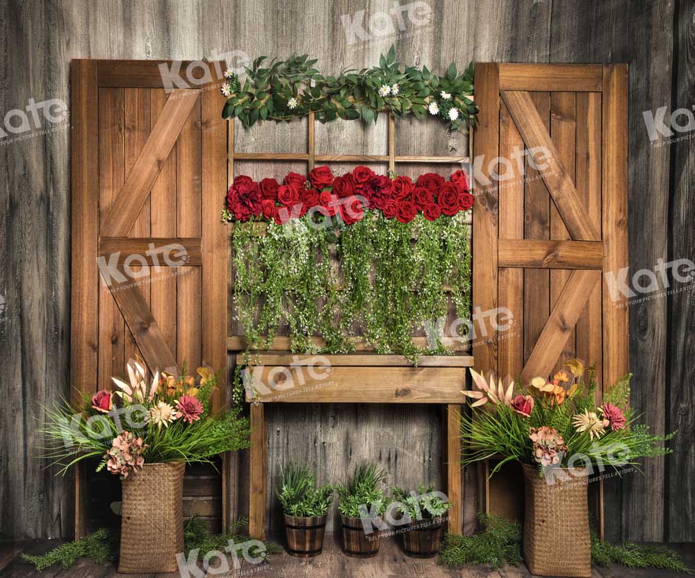 Kate Rose Vine Retro Wood Backdrop Designed by Emetselch - Kate Backdrop AU