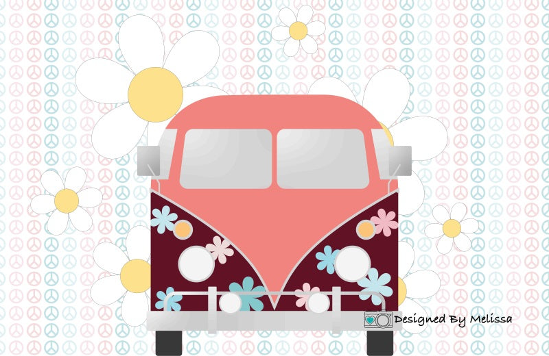 Kate Groovy Peace Backdrop Designed by Melissa King - Kate Backdrop AU