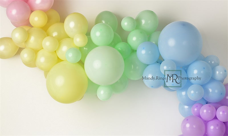 Kate Pastel Rainbow Garland Backdrop Designed by Mandy Ringe Photography - Kate Backdrop AU