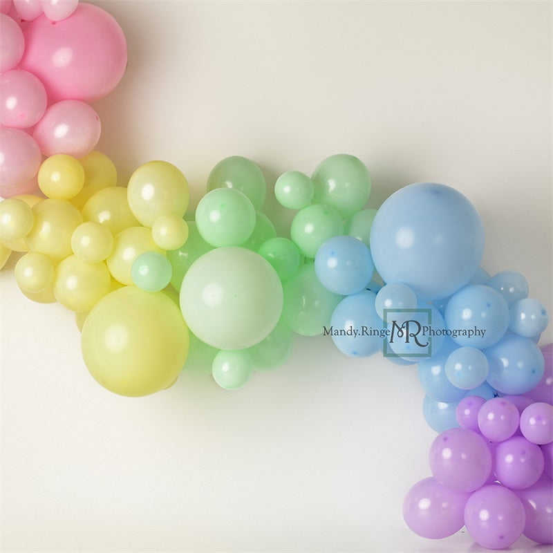 Kate Pastel Rainbow Garland Backdrop Designed by Mandy Ringe Photography - Kate Backdrop AU