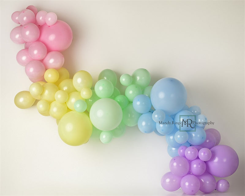 Kate Pastel Rainbow Garland Backdrop Designed by Mandy Ringe Photography - Kate Backdrop AU