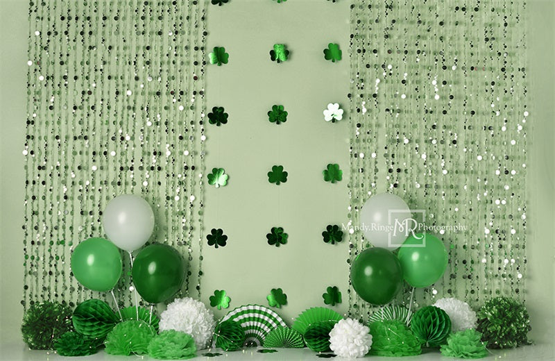 Kate St. Patrick's Day Shamrock Party Backdrop Designed by Mandy Ringe Photography - Kate Backdrop AU