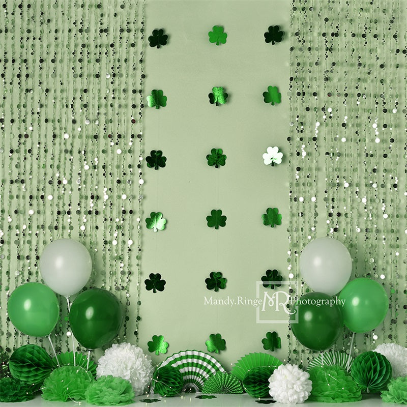 Kate St. Patrick's Day Shamrock Party Backdrop Designed by Mandy Ringe Photography - Kate Backdrop AU
