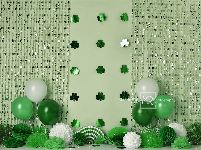 Kate St. Patrick's Day Shamrock Party Backdrop Designed by Mandy Ringe Photography - Kate Backdrop AU