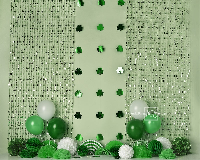 Kate St. Patrick's Day Shamrock Party Backdrop Designed by Mandy Ringe Photography - Kate Backdrop AU