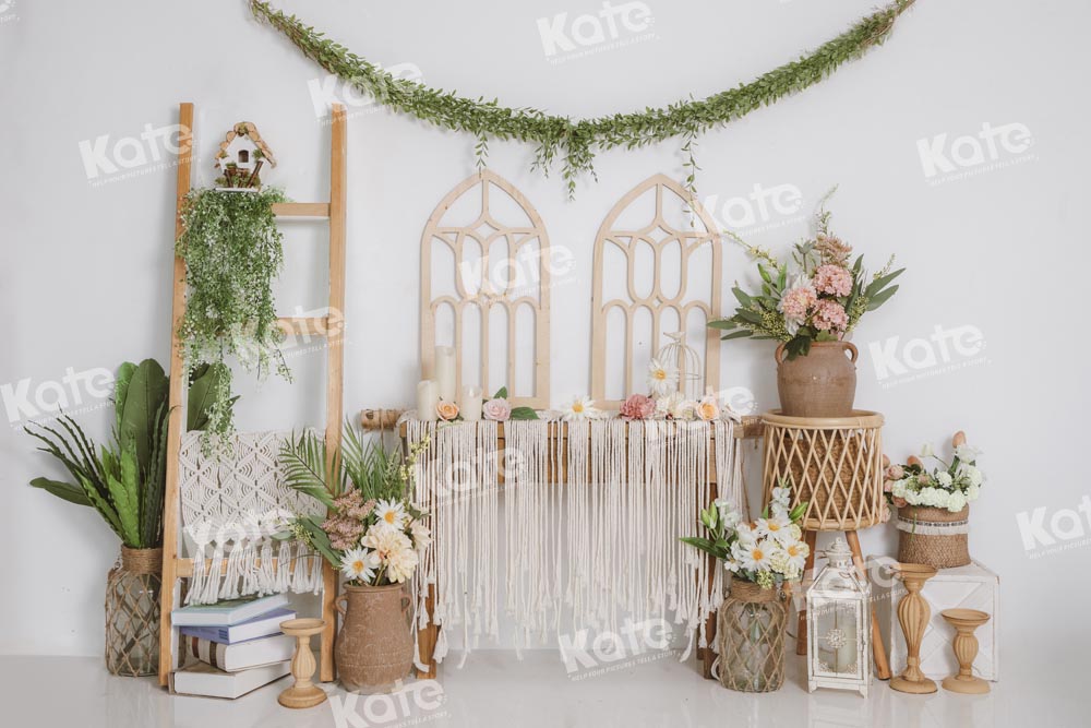Kate Boho Backdrop Green Plants Summer Hawaii Designed by Emetselch - Kate Backdrop AU
