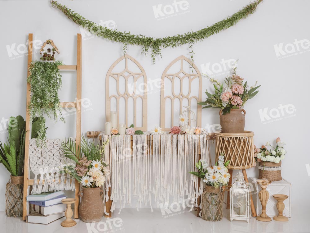 Kate Boho Backdrop Green Plants Summer Hawaii Designed by Emetselch - Kate Backdrop AU