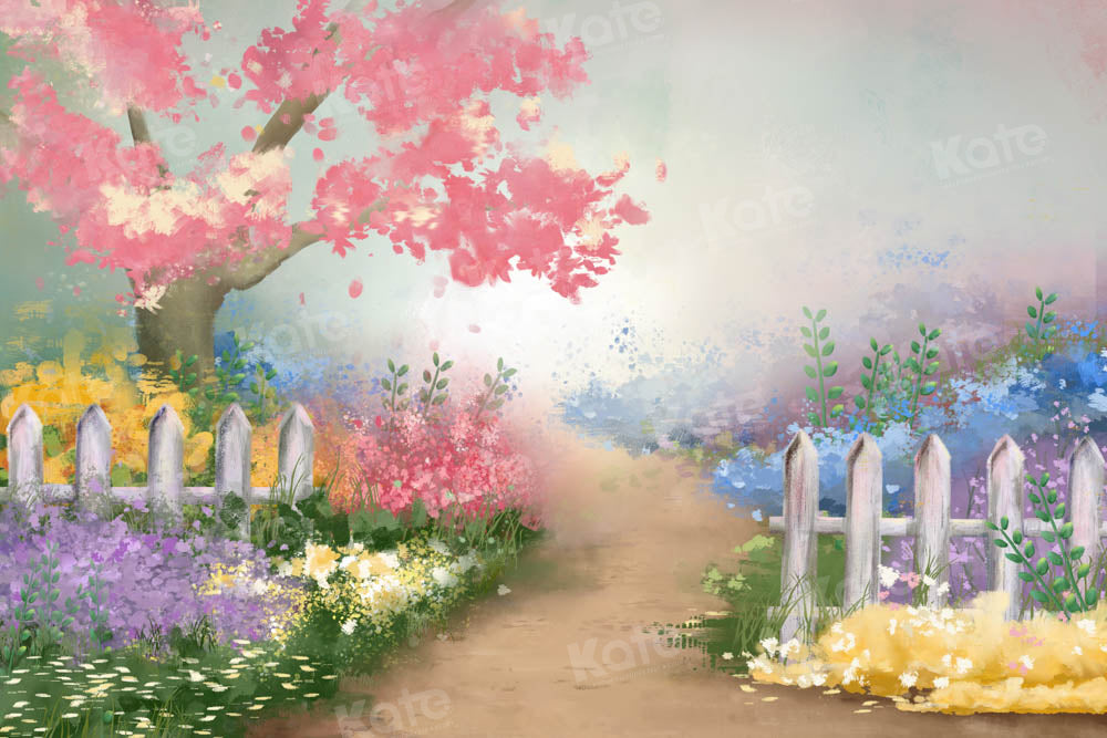Kate Spring Flowers Backdrop Garden Trail Designed by GQ - Kate Backdrop AU