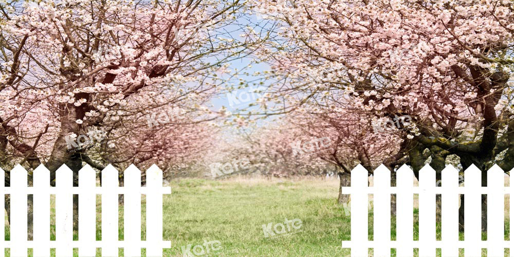 Kate Spring Flower Tree Backdrop Fence Designed by Chain Photography - Kate Backdrop AU