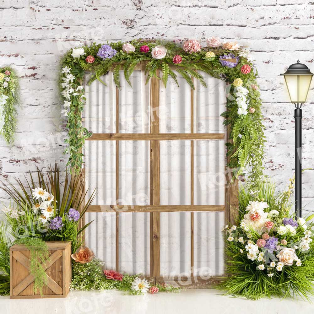 Kate Spring Window Garden Backdrop Designed by Emetselch - Kate Backdrop AU